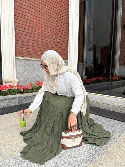 Crushed RoQi skirt - Olive