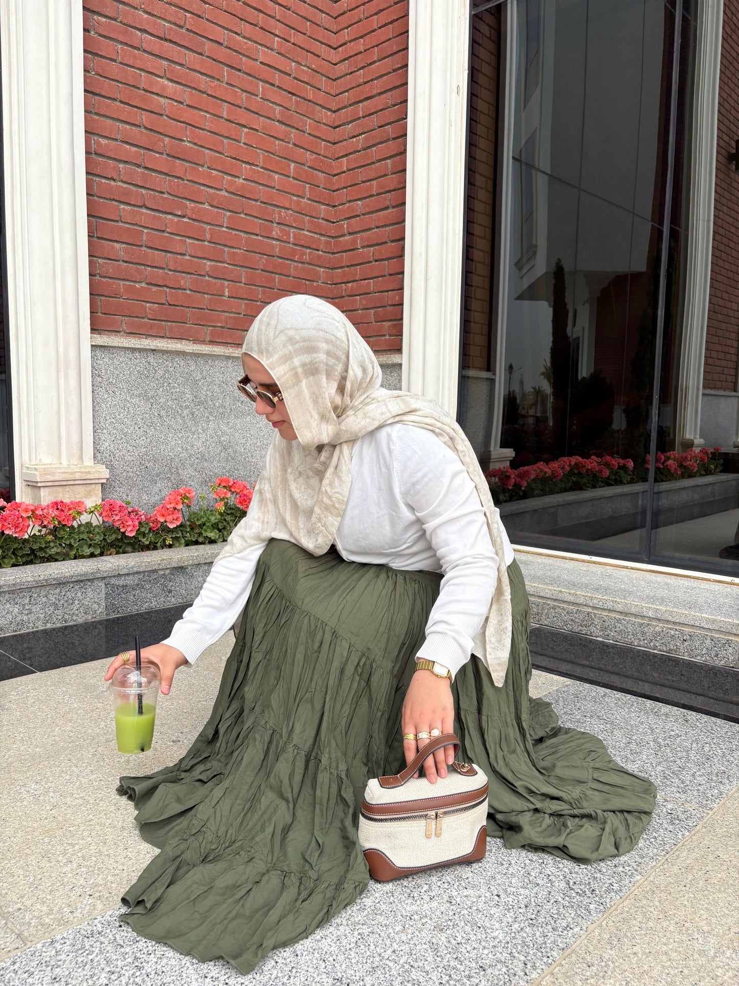 Crushed RoQi skirt - Olive
