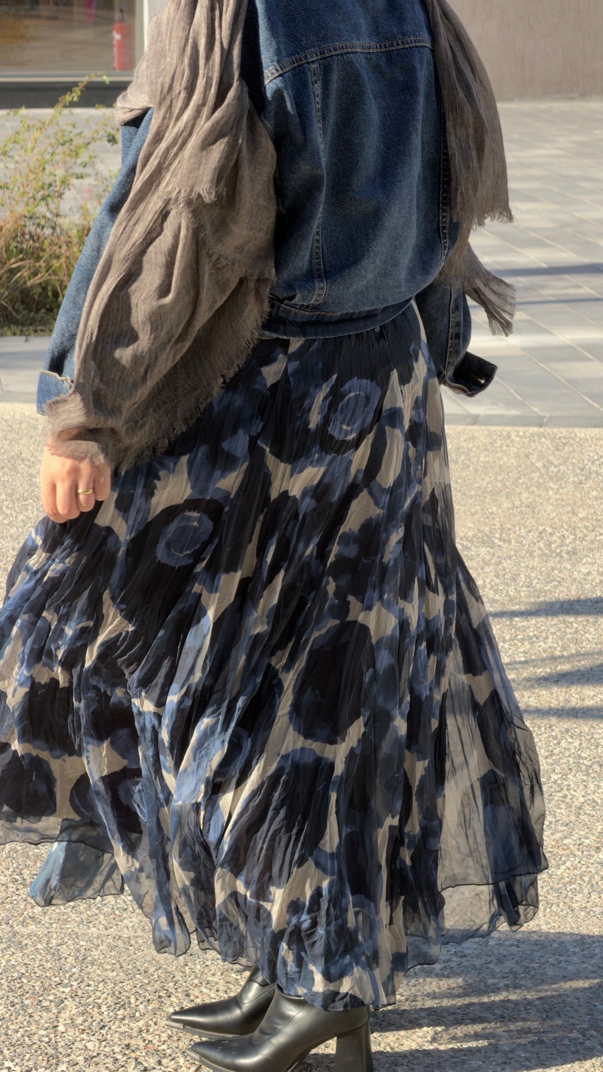 Farida skirt in navy